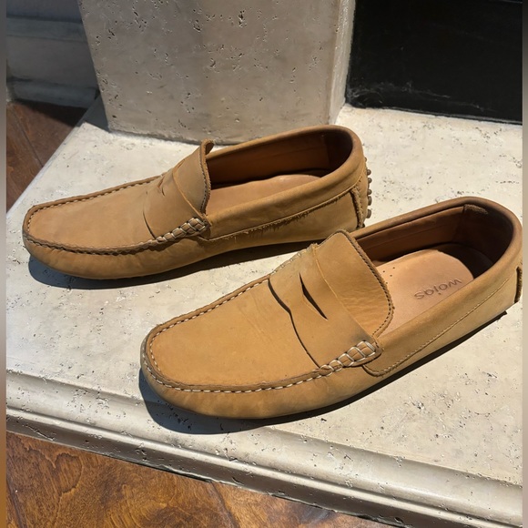 Men’s Wojas Leather Loafers - size 41 (men’s 8) - Picture 1 of 6